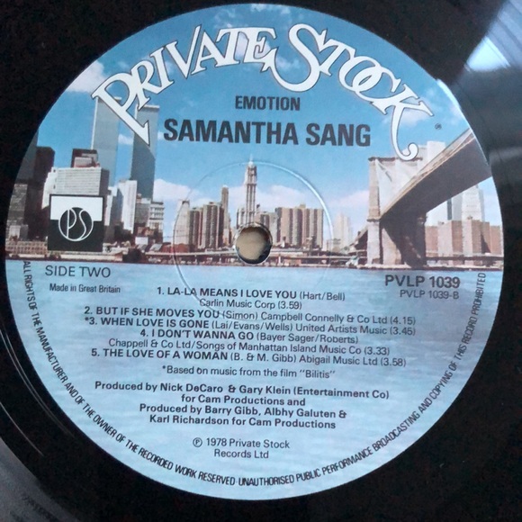 Samantha Sang Emotion Vinyl Lp '78 - Picture 6 of 8